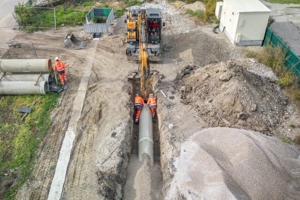 Chantier Tramway T9 Villeurbanne (69100)